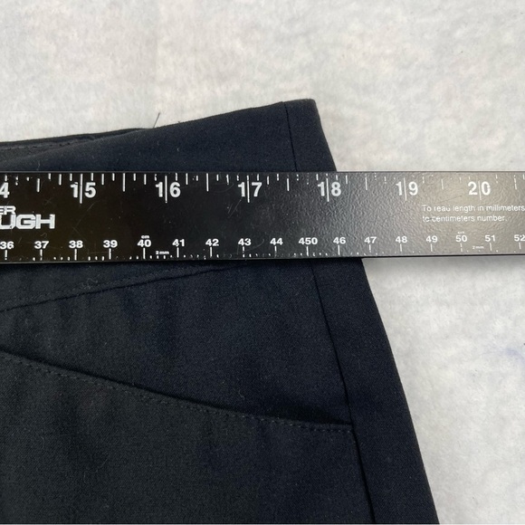 Lane Bryant Pants Womens 16 Black Flat Front High‎ Rise Straight Leg Pockets - Picture 5 of 11